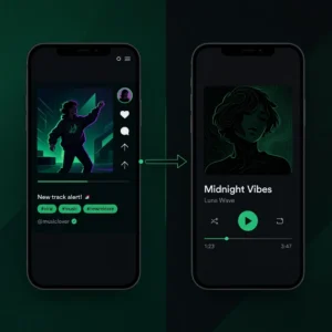 Cross-promoting Spotify tracks through short-form video campaigns